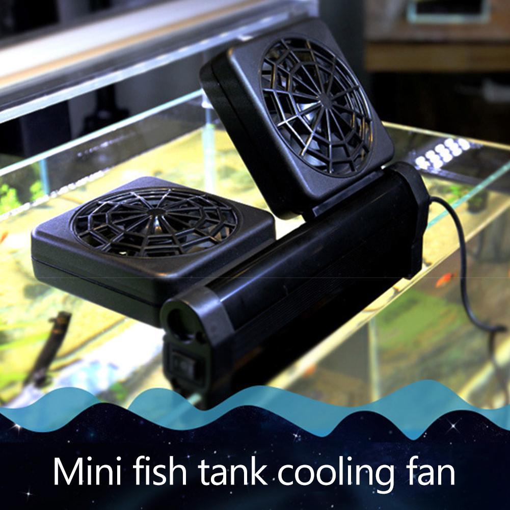 Marine Aquarium Temperature - ミニ水槽冷却ファン養殖水槽調整可能な低騒音チラーファン海洋池クーラーミュート温度コントローラーファン