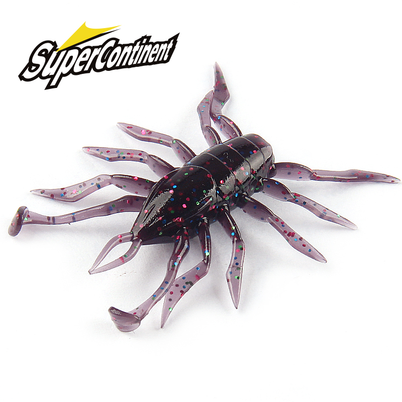 Marine Salt Mix - 2023 スーパーコンチネント 12 ピース/ロット水スパイダーシリコーンルアーワーム 38 ミリメートル/1.42