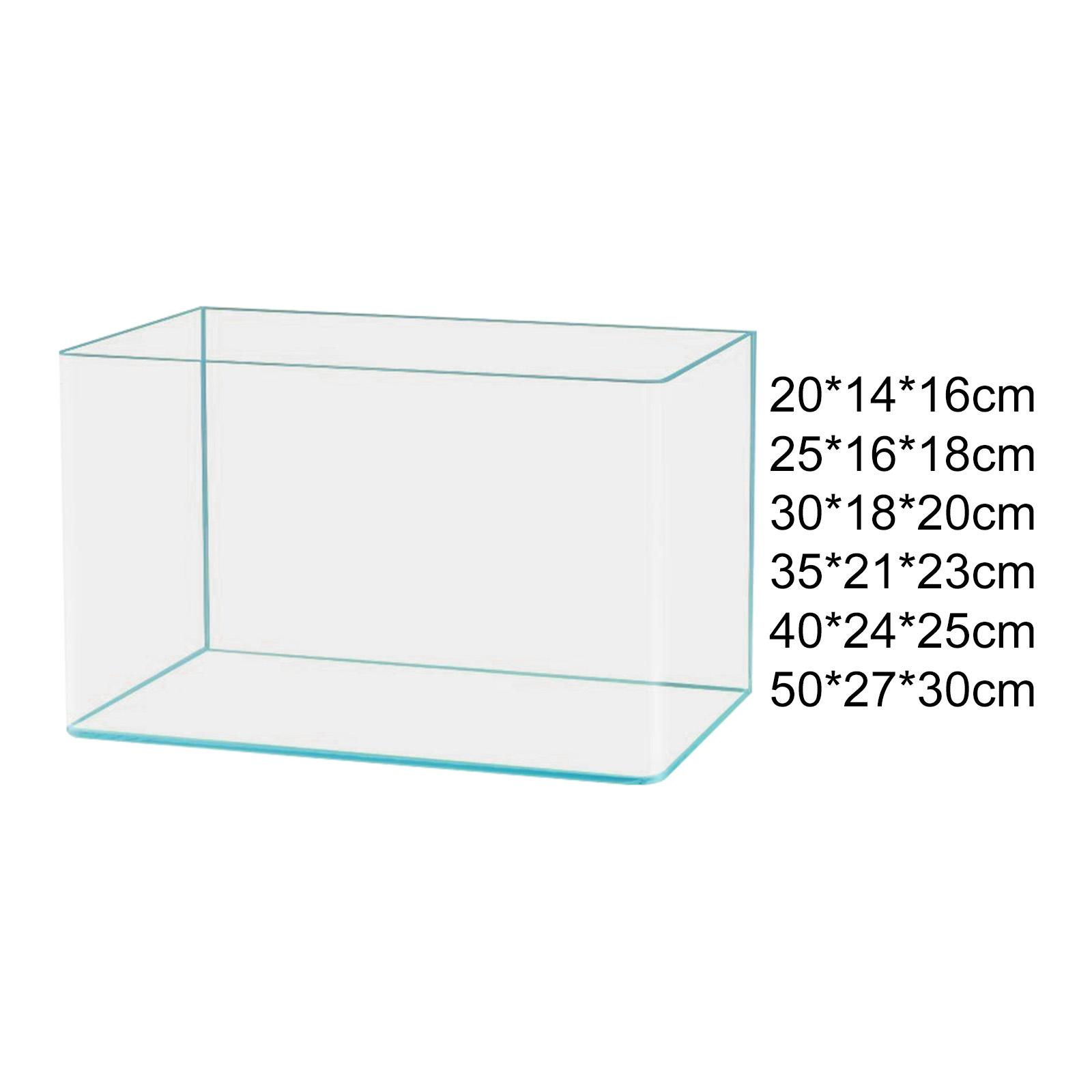 Marine Aquarium With Sump - 透明なガラスの水槽の装飾、お手入れが簡単、ミニマリストのデスクトップ水族館、オフィス、リビングルーム、ホテル、アパート用のカメ水槽