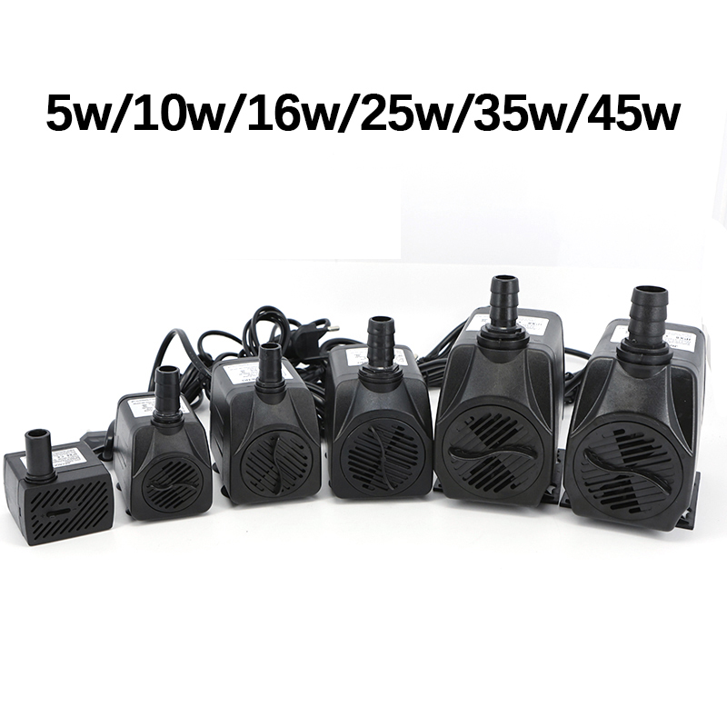 Marine Aquarium Equipment - 3/5/10/16/25/35/45 ワット EU 220v 水中ミルコポンプ水庭園水耕システム水族館卓上噴水ポン