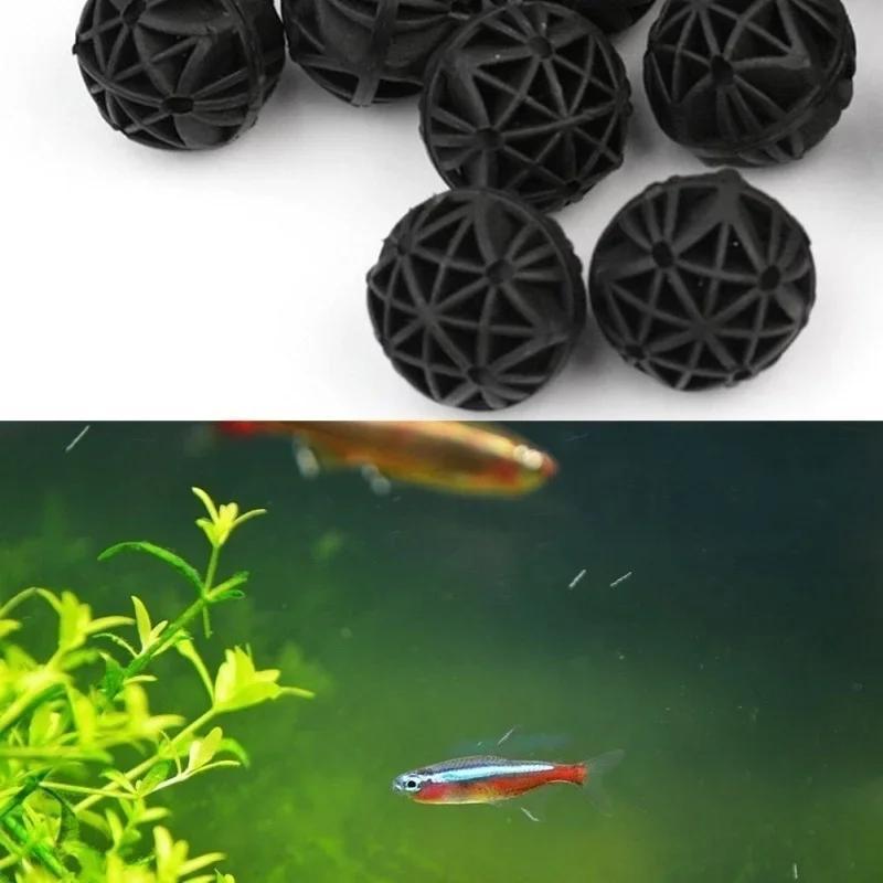 50個入り 16mm アクアリウム用バイオフィルターボール  - Aquarium Marine Plants のレビューと価格