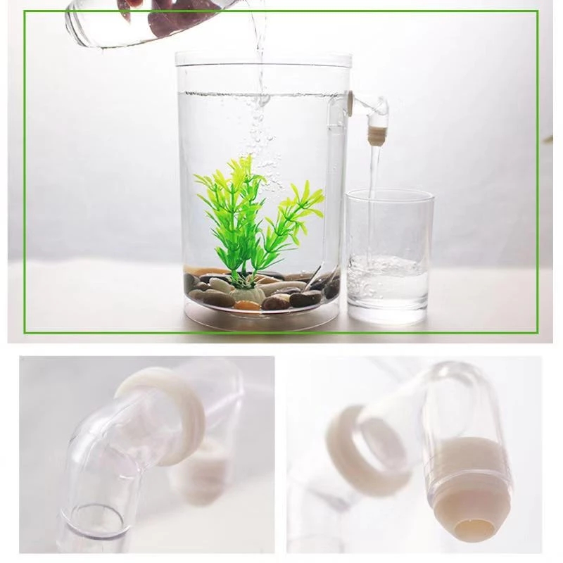 怠惰な無料水交換デスクトップ水槽ミニクリエイティブ金魚水槽小 - Marine Aquarium With Sump のレビューと価格