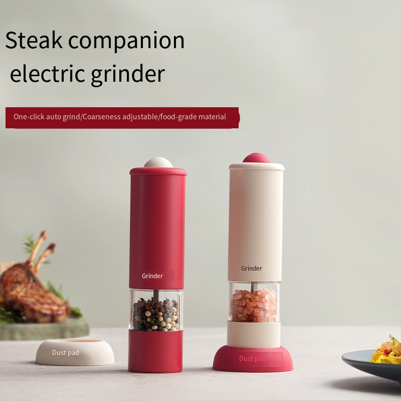 キッチン家庭用電動ペッパーグラインダー、挽きたての海塩と黒粒 - Marine Salt Mix のレビューと価格