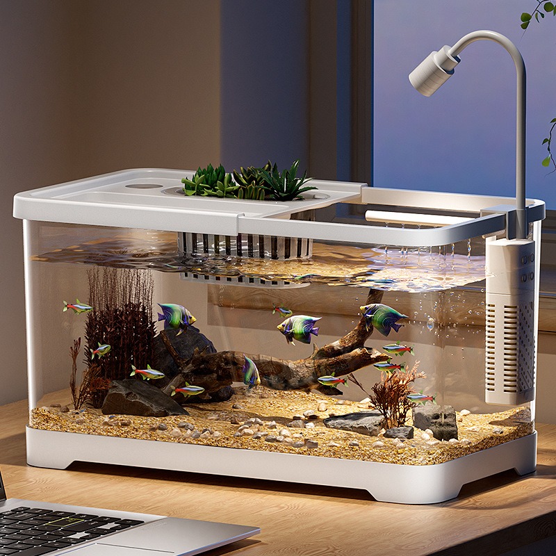 水槽 家庭用水槽 リビングルーム 卓上 生態循環水槽 フィル - Marine Aquarium With Sump のレビューと価格