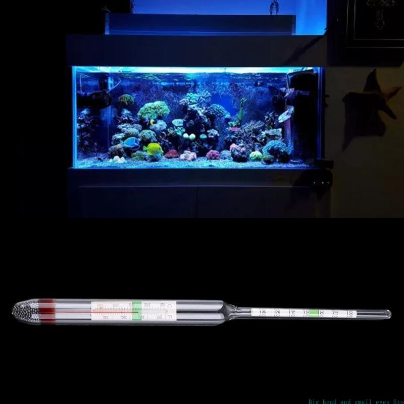 581C 水族館ガラス比重計温度計塩分濃度テスター海洋海水水 - Marine Aquarium Temperature のレビューと価格