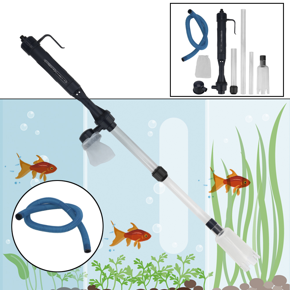 電動水交換ポンプ砂利クリーナーツール水族館の水槽パイプ真空水 - Marine Aquarium With Sump のレビューと価格