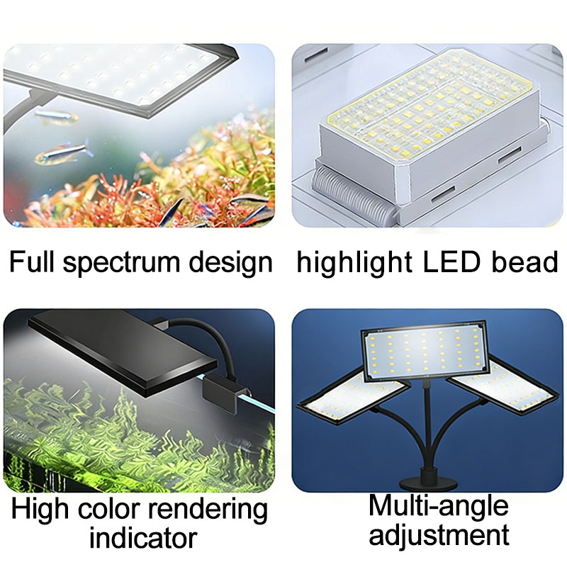 水槽用フルスペクトルLEDライト、サイクルタイマー付き、3色 - Aquarium Marine Plants のレビューと価格