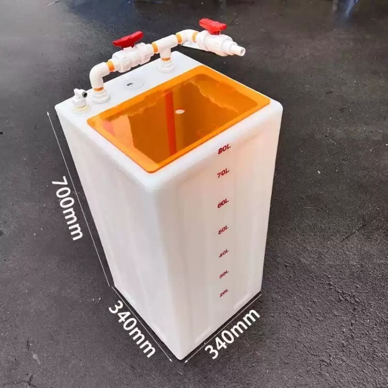 アクリルカバー付き厚型塩水混合バケツ、海水水槽用給水タンク（ - Marine Salt Mix のレビューと価格