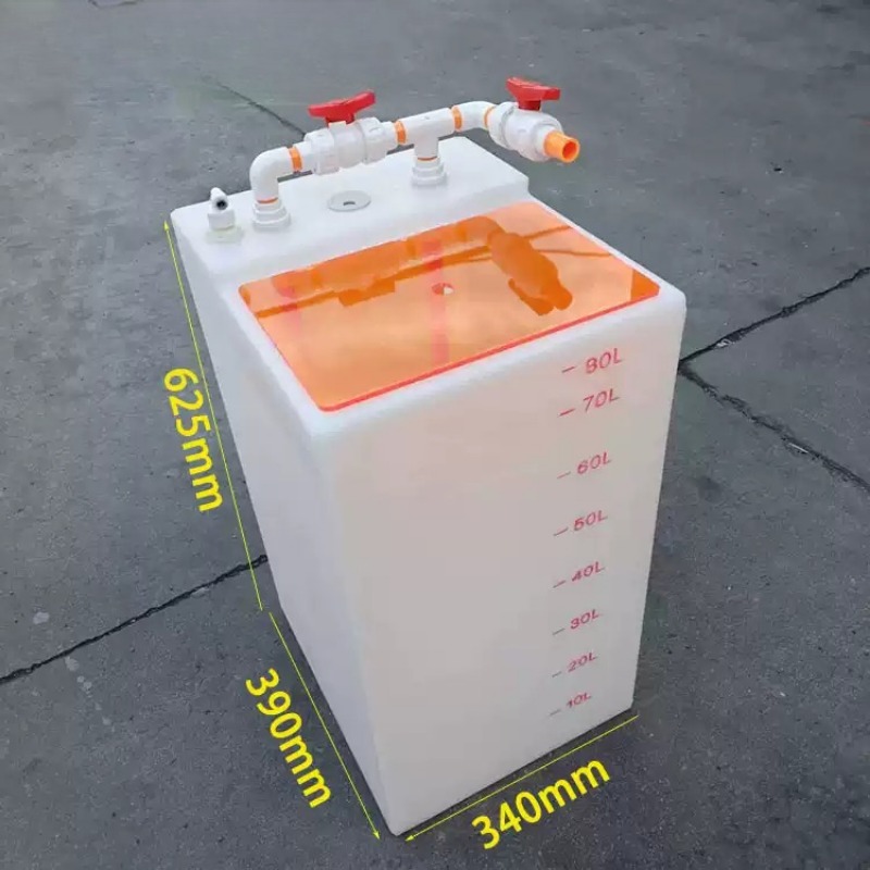 アクリルカバー付き厚型塩水混合バケツ、海水水槽用給水タンク（ - Marine Salt Mix のレビューと価格