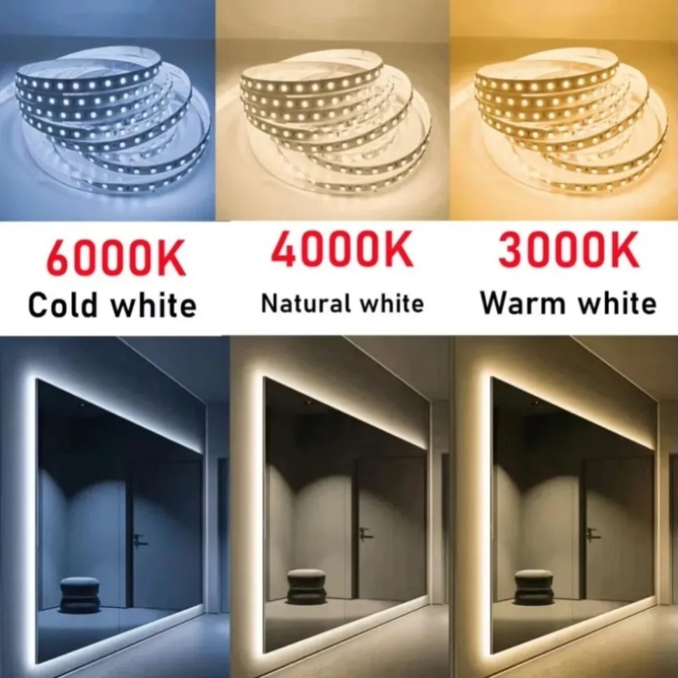220V LED ストリップ 2835 120LEDs/m  - Actinic Blue Led のレビューと価格