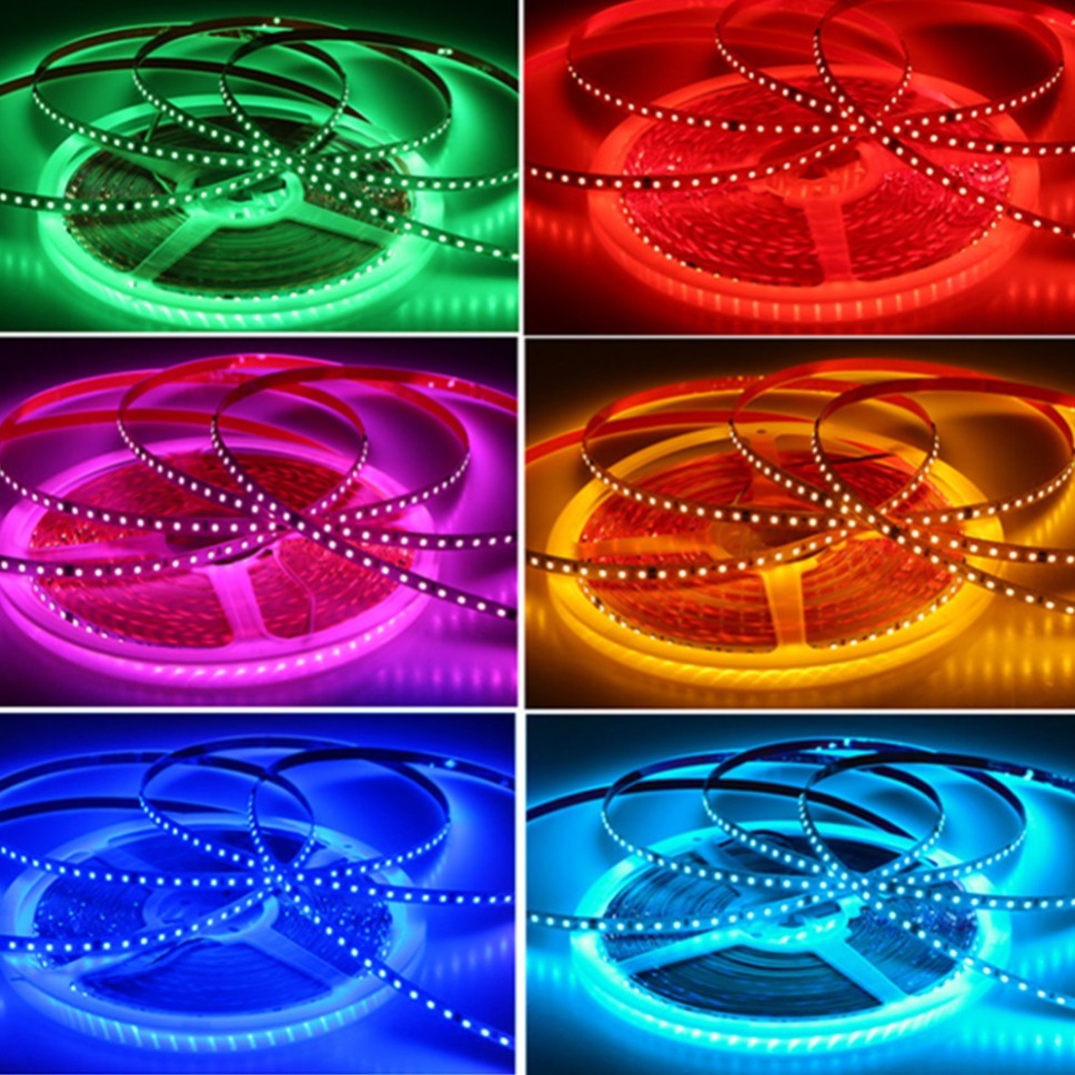 220V LED ストリップ 2835 120LEDs/m  - Actinic Blue Led のレビューと価格