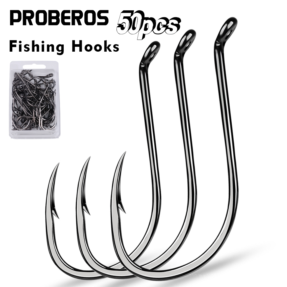 PROBEROS 50 個の有刺釣り針 海水用 高炭素鋼製  - Marine Salt Mix のレビューと価格
