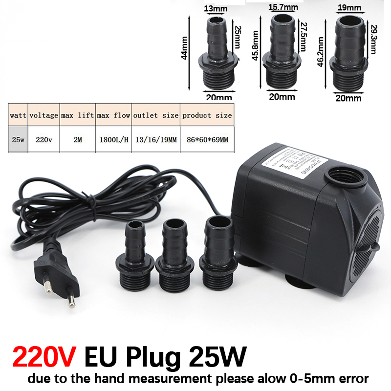 AC 220V 16W 25W 水中ウォーターポンプライト水 - Marine Aquarium Equipment のレビューと価格