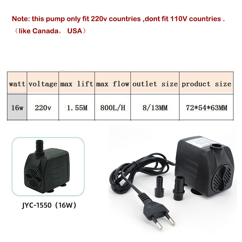 AC 220V 16W 25W 水中ウォーターポンプライト水 - Marine Aquarium Equipment のレビューと価格