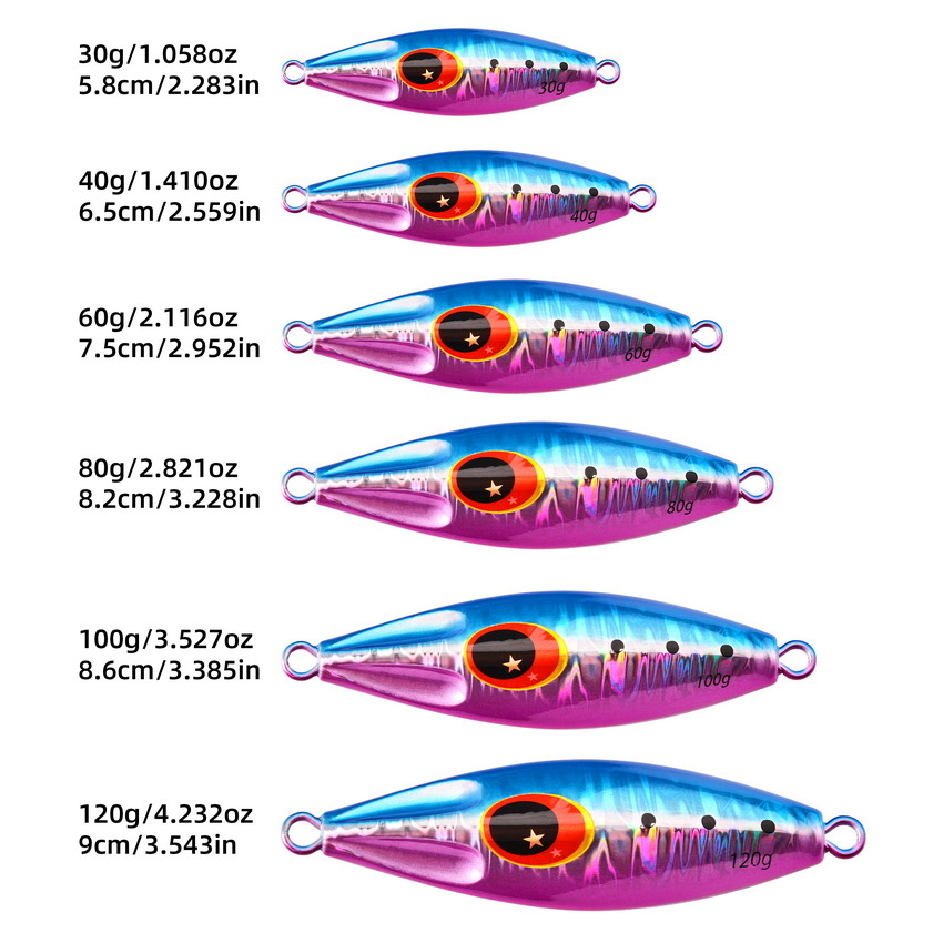 ビッグジグ釣りルアー重量 30 グラム-120 グラム釣りジ - Marine Salt Mix のレビューと価格